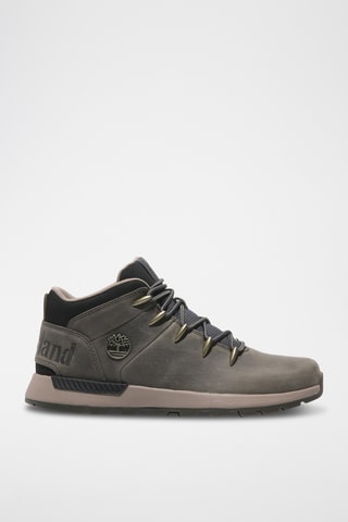 Baskets montantes en cuir - Gris