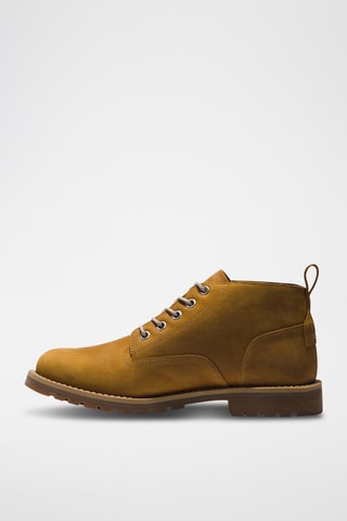 Boots en cuir - Moutarde