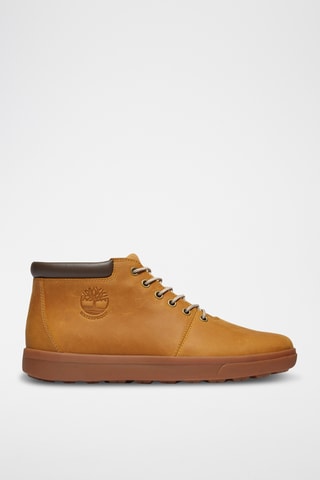 Boots en cuir - Moutarde