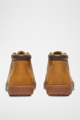 Boots en cuir - Moutarde