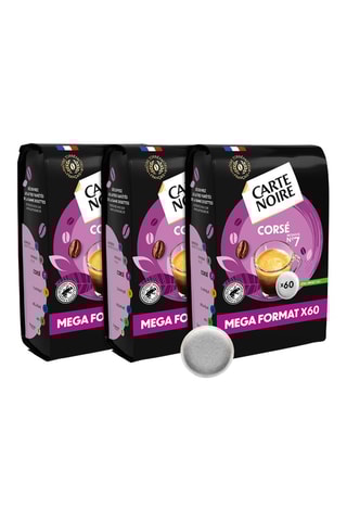 Café Corsé N°7 Pur Arabica - Certifié Rainforest Alliance - 3 x 60 dosettes