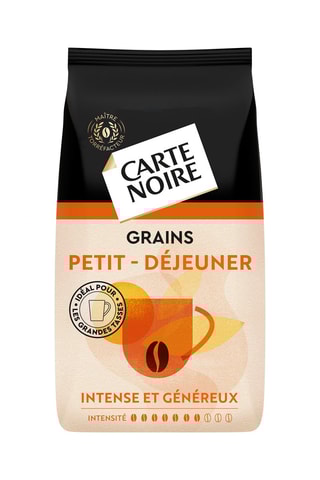 6 paquets Café torréfié en grains Petit Déjeuner - 1 kg