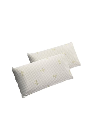 2 Memoryfoamhoofdkussens Soja Half-stevig