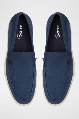Slip-on en cuir de mouton nubuck Seatide - Bleu marine