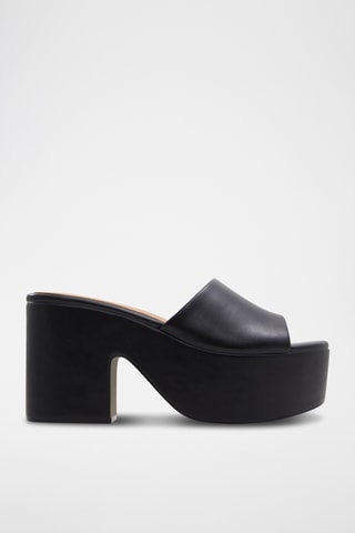 Mules plateformes Valerria - Noir