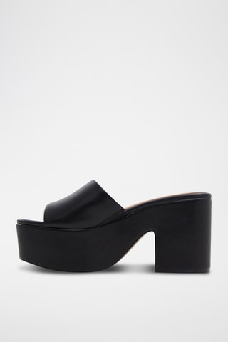 Mules plateformes Valerria - Noir