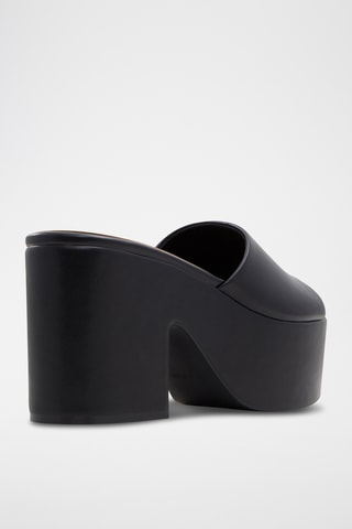 Mules plateformes Valerria - Noir