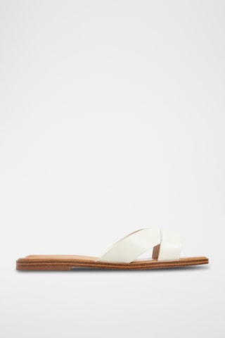 Mules en cuir Caria - Blanc