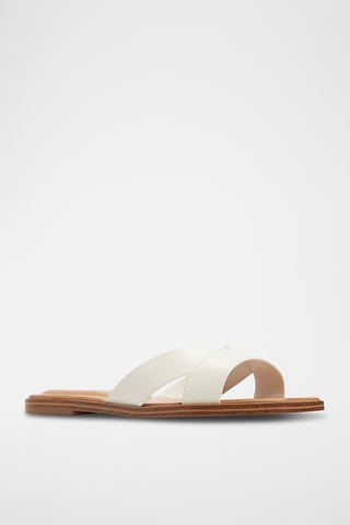 Mules en cuir Caria - Blanc
