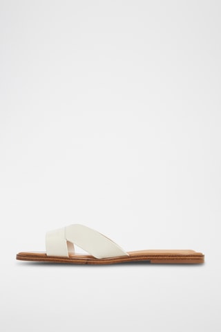 Mules en cuir Caria - Blanc