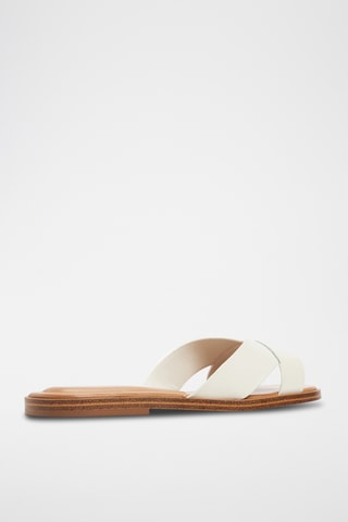 Mules en cuir Caria - Blanc