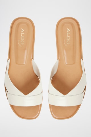 Mules en cuir Caria - Blanc