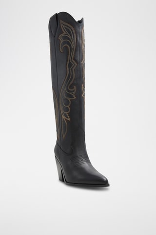 Bottes en cuir Alamo - Noir
