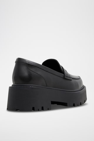 Mocassins à talons en cuir Cadaycia - Noir