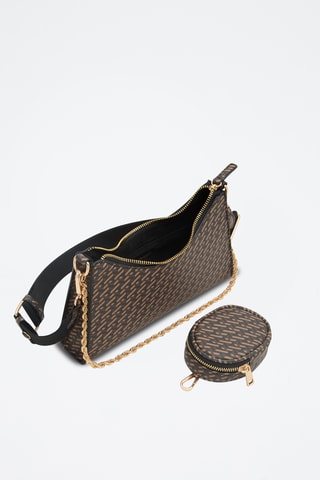 Sac porté épaule et porte-monnaie Adreddia - Marron
