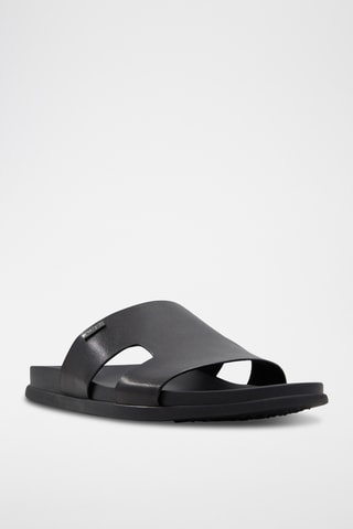 Mules en cuir de chèvre Mondi - Noir