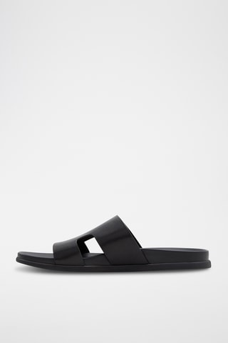 Mules en cuir de chèvre Mondi - Noir