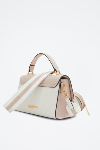 Sac à main et porte-monnaie Youra - Blanc et rose