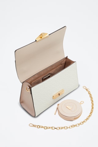 Sac à main et porte-monnaie Youra - Blanc et rose