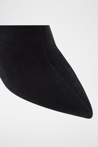 Bottines en cuir de mouton nubuck Sushi - Noir