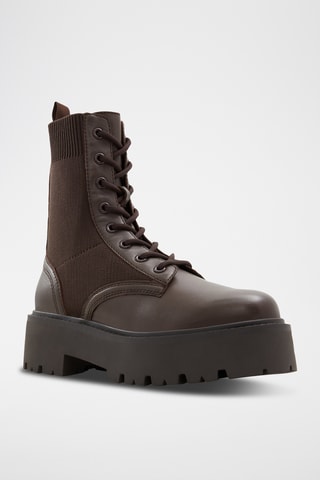 Bottines en cuir Talaleryknit - Marron
