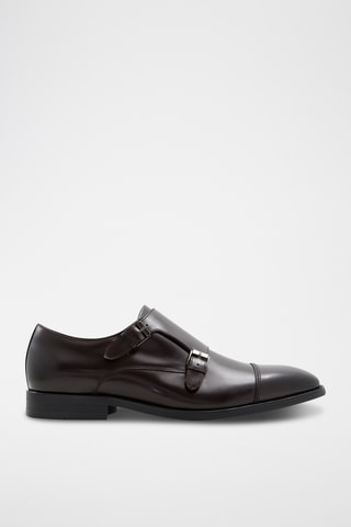 Derbys à boucles en cuir Zigof - Marron foncé
