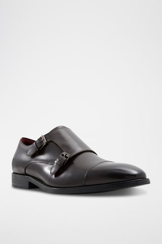 Derbys à boucles en cuir Zigof - Marron foncé