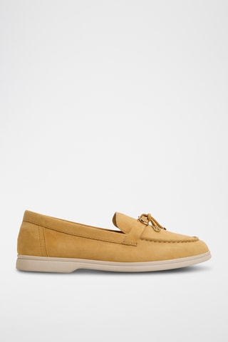Mocassins en cuir de mouton nubuck Creras-in - Jaune