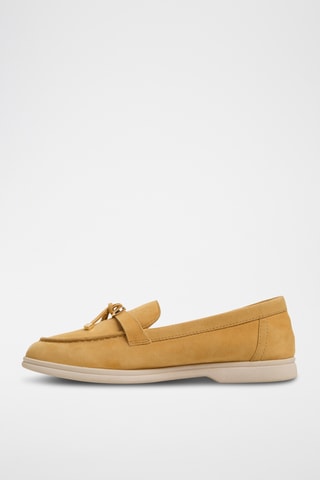 Mocassins en cuir de mouton nubuck Creras-in - Jaune