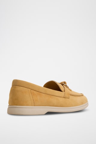 Mocassins en cuir de mouton nubuck Creras-in - Jaune