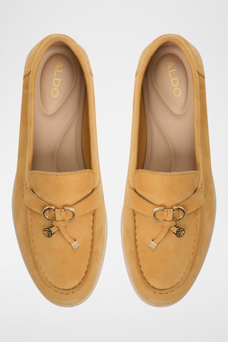 Mocassins en cuir de mouton nubuck Creras-in - Jaune