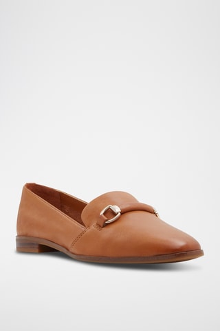 Slippers en cuir Applegum - Marron