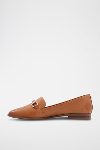 Slippers en cuir Applegum - Marron