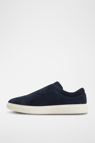 Baskets en nubuck Abbott - Bleu marine