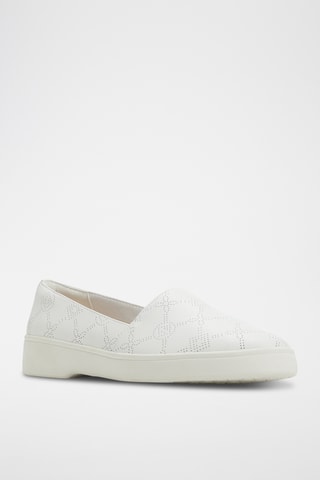Slip-on en cuir de mouton Marseille - Blanc
