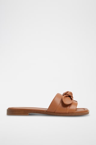 Mules en cuir de mouton Lavina - Marron