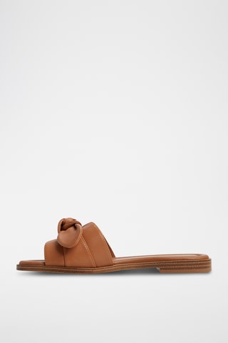 Mules en cuir de mouton Lavina - Marron