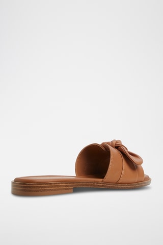 Mules en cuir de mouton Lavina - Marron