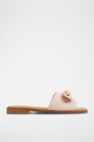 Mules en cuir Lavina - Rose poudré