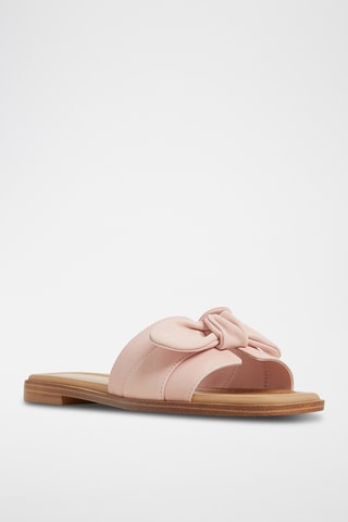 Mules en cuir Lavina - Rose poudré