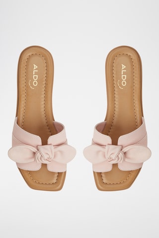 Mules en cuir Lavina - Rose poudré