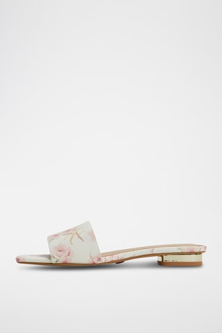 Mules Agnis - Blanc et rose