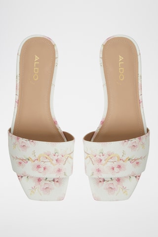 Mules Agnis - Blanc et rose