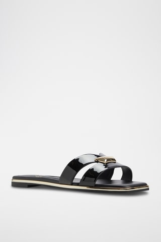 Mules vernis Kharine - Noir