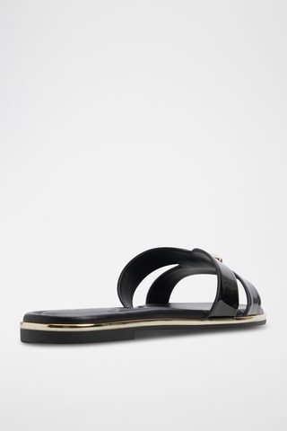 Mules vernis Kharine - Noir