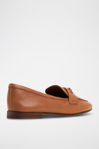 Mocassins en cuir de mouton Joana - Marron clair