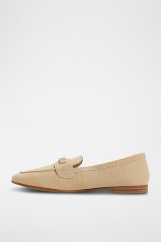 Mocassins en cuir de mouton nubuck Joana - Beige