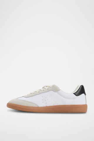 Baskets en cuir Clubstyle - Blanc et noir
