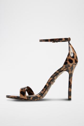 Sandales à talons vernies Jacynthe - Marron clair