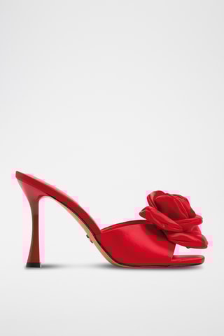 Mules à talons Redrose - Rouge